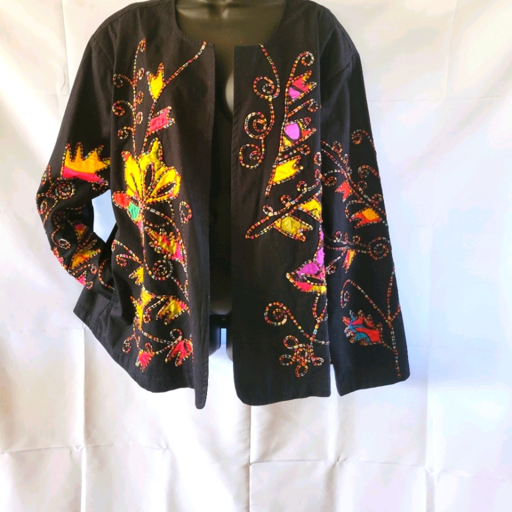 Black Embroidered Jacket
